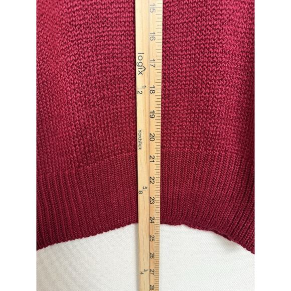 Tumbleweeds Women's Sweater Pullover 3/4 Sleeves 1 pocket Dk Red Sz L Classic - Picture 15 of 15